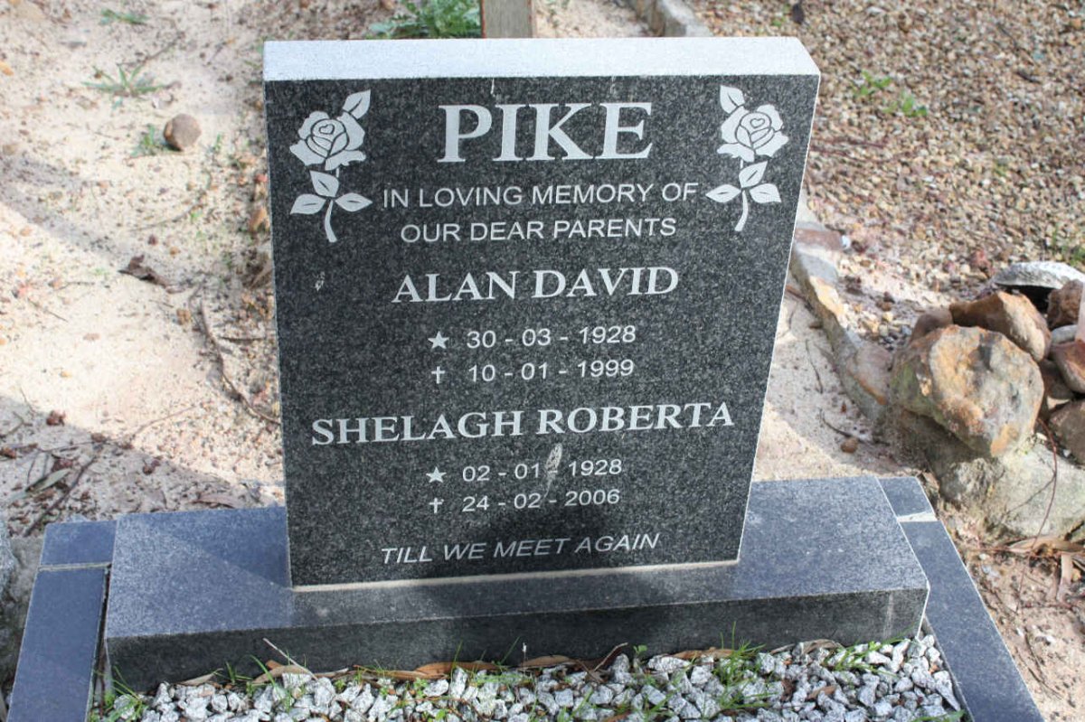 PIKE Alan David 1928-1999 &amp; Shelagh Roberta 1928-2006