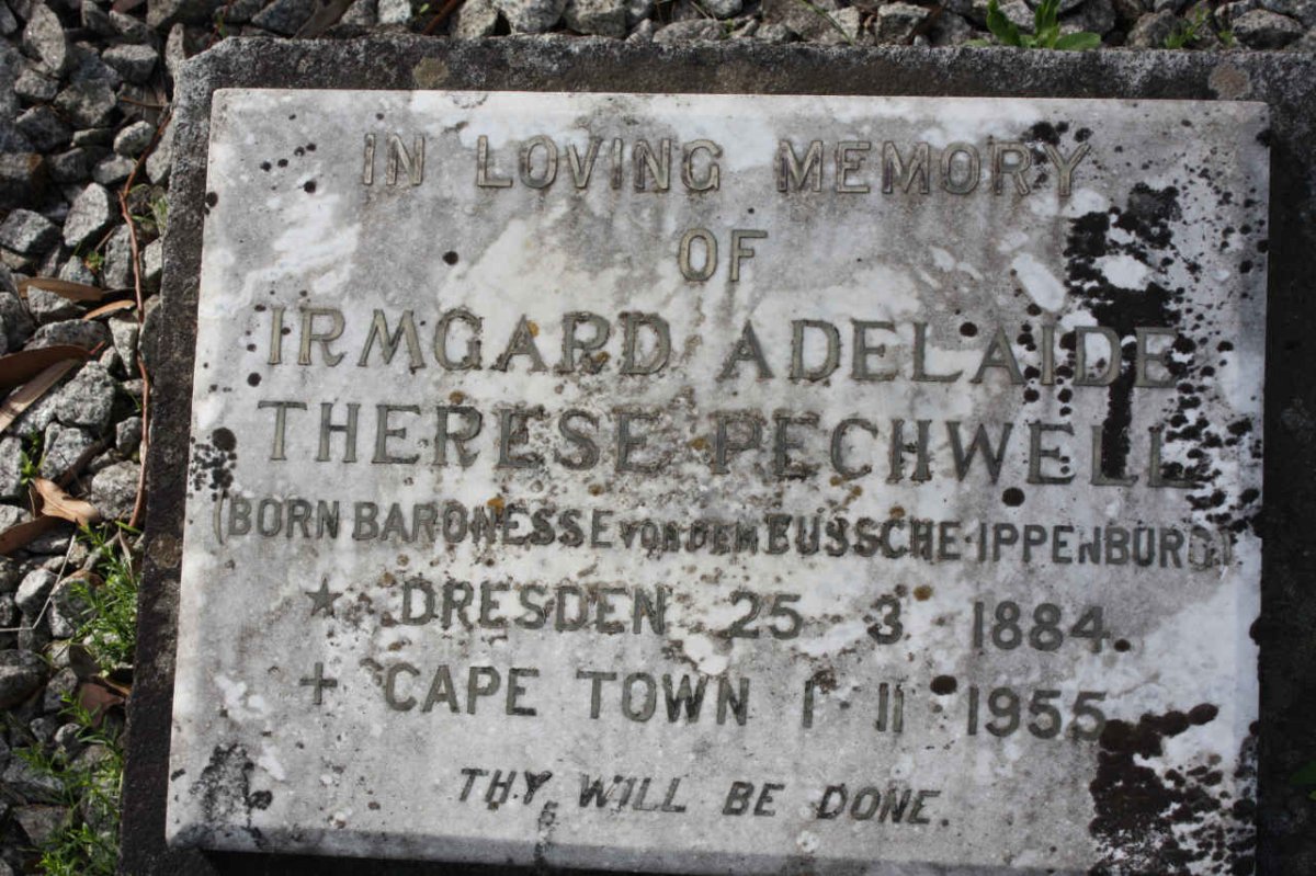 PECHWELL Irmgard Adelaide Therese 1884-1955