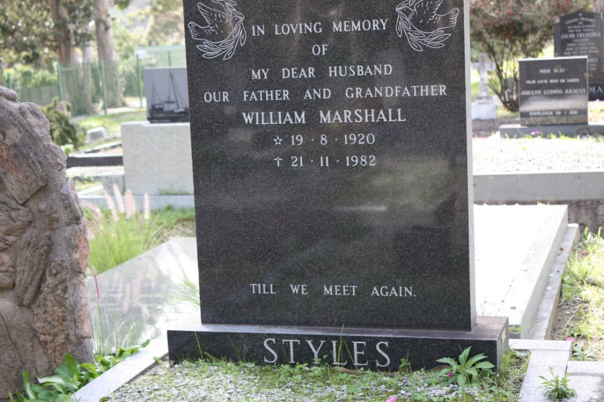 STYLES William Marshall 1920-1982