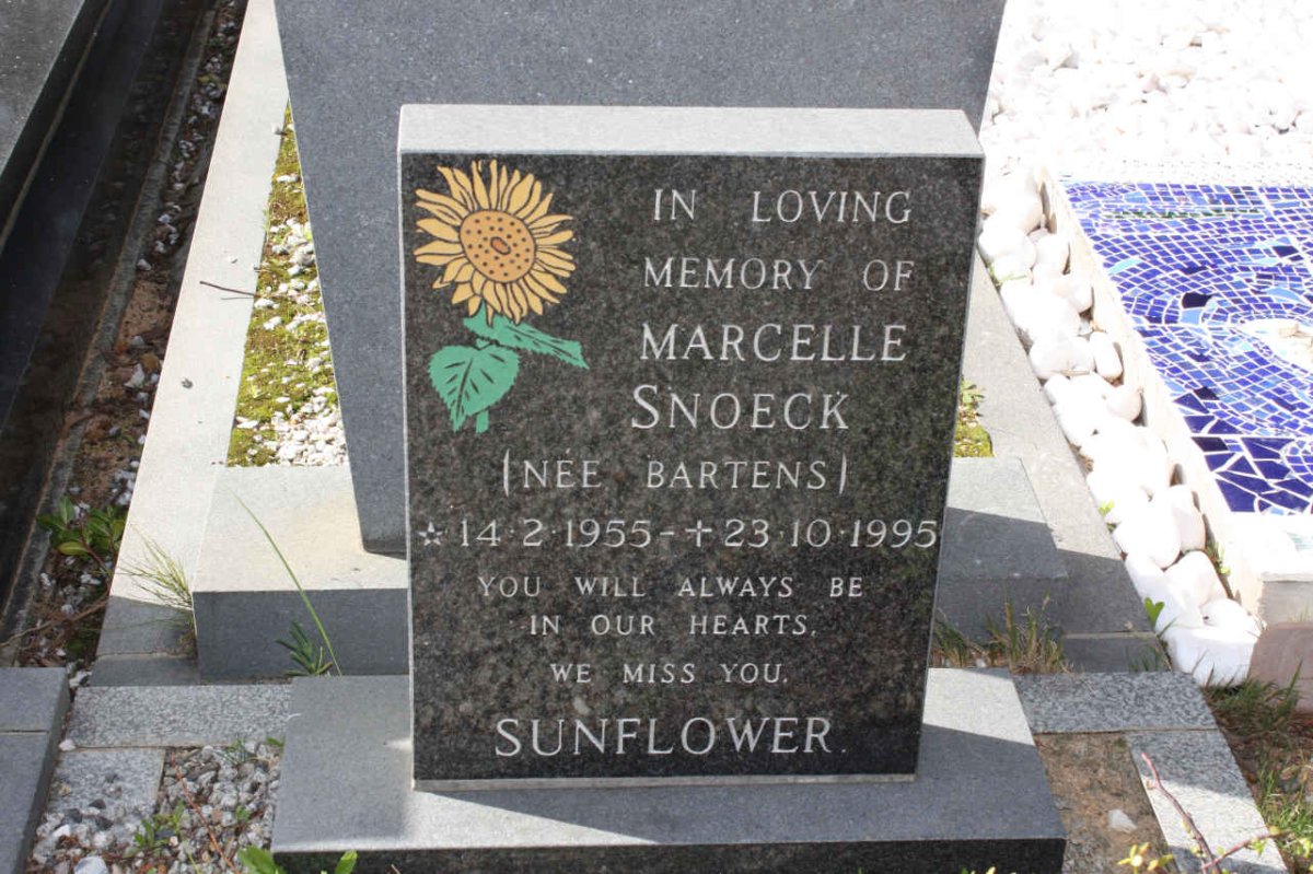 SNOECK Marcelle nee BARTENS 1955-1995