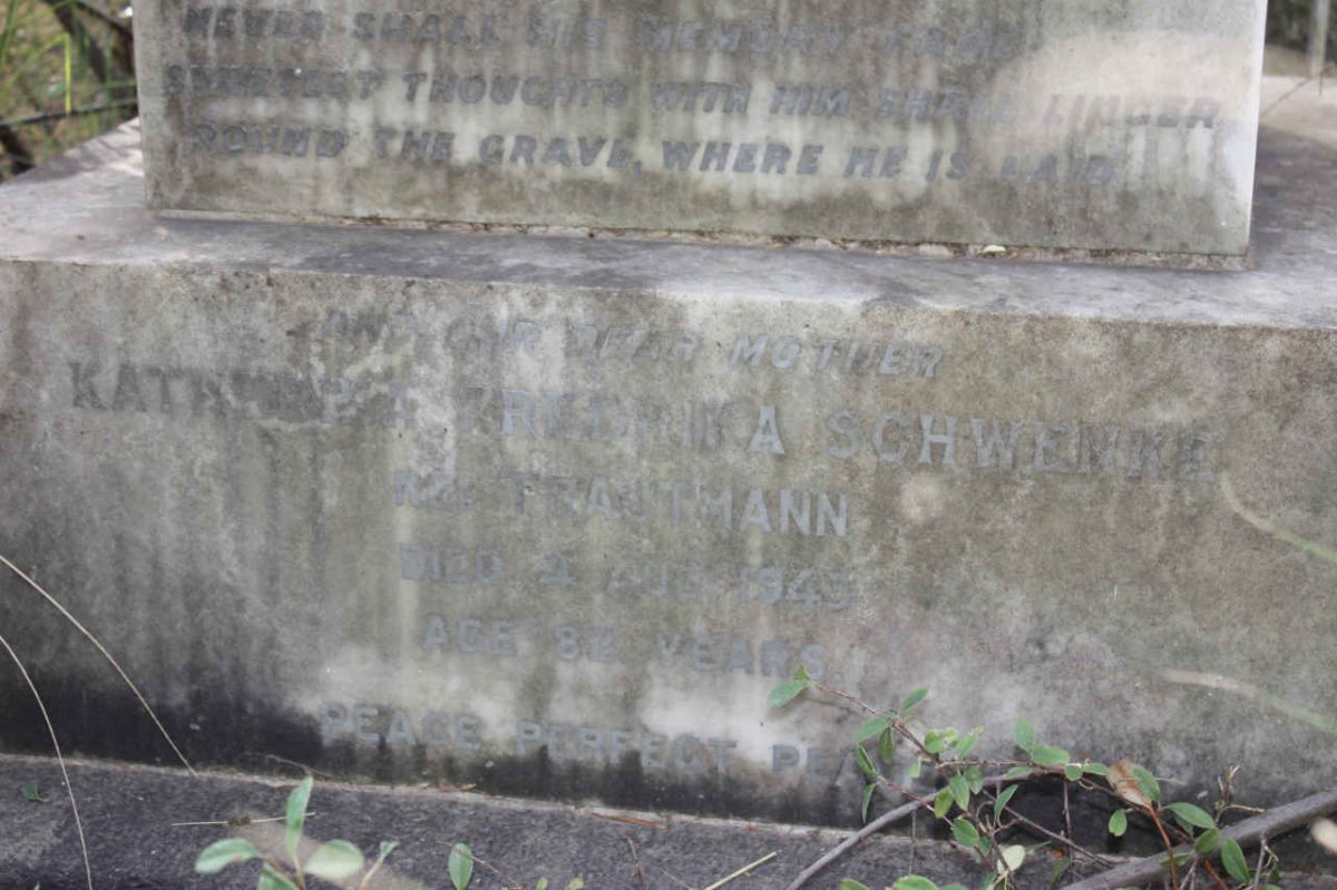 SCHWENKE Katharina Fredrika nee TRAUTMANN  -1943