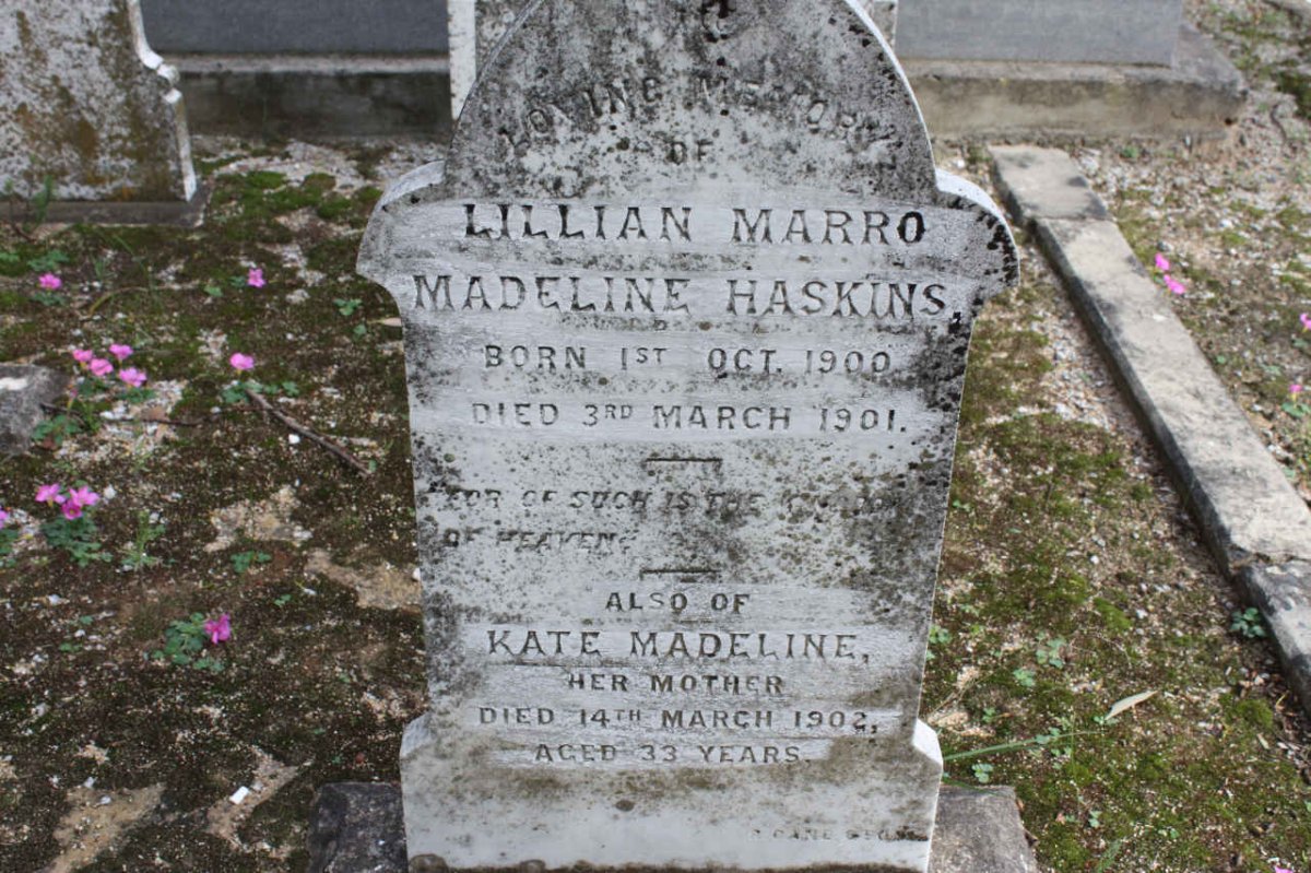 HASKINS Lillian Marro Madeline 1900-1901 :: HASKINS Kate Madeline -1902