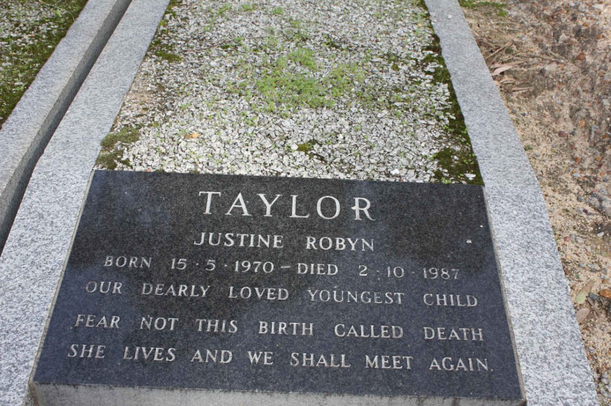 TAYLOR Justine Robyn 1970-1987