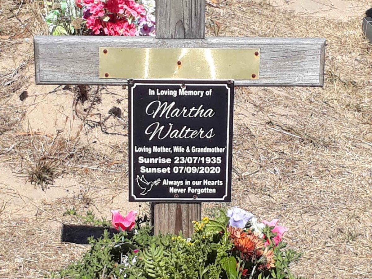 WALTERS Martha 1935-2020