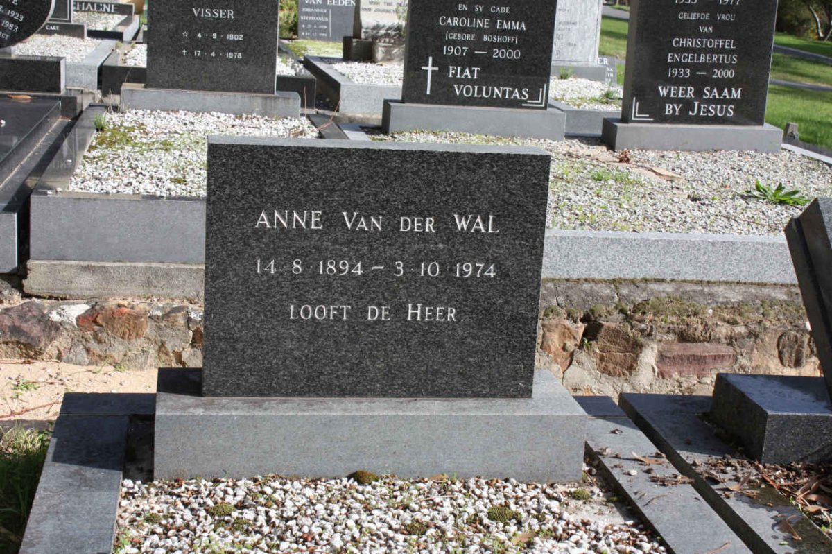 WAL Anne, van der 1894-1974