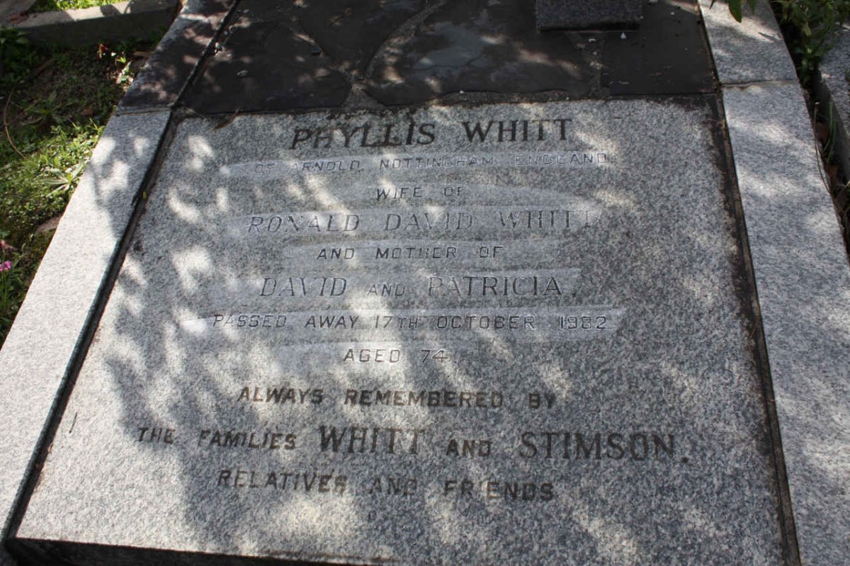 WHITT Phyllis  -1982