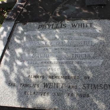 WHITT Phyllis  -1982