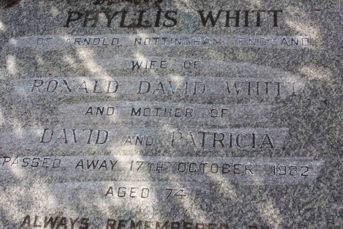 WHITT Phyllis  -1982