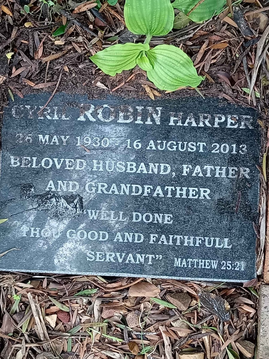 HARPER Cyril Robin 1930-2013