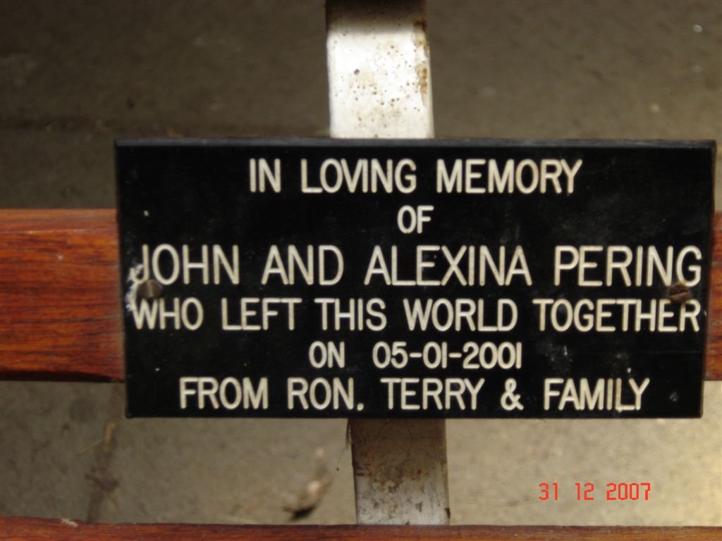 PERING John -2001 &amp; Alexina -2001