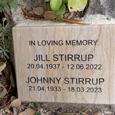 STIRRUP Johnny 1933-2023 &amp; Jill 1937-2022