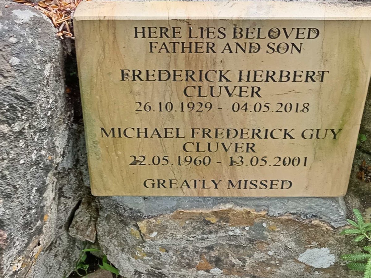 CLUVER Frederick Herbert 1929-2018 :: CLUVER Michael Frederick Guy 1960-2001