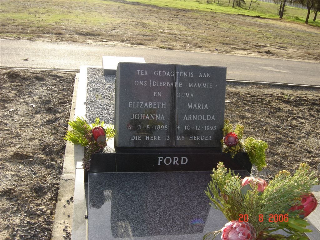 FORD Elizabeth Maria Johanna Arnolda 1898-1993