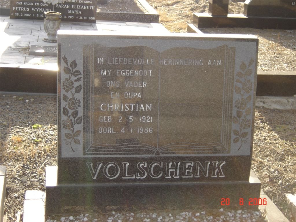 VOLSCHENK Christian 1921-1986