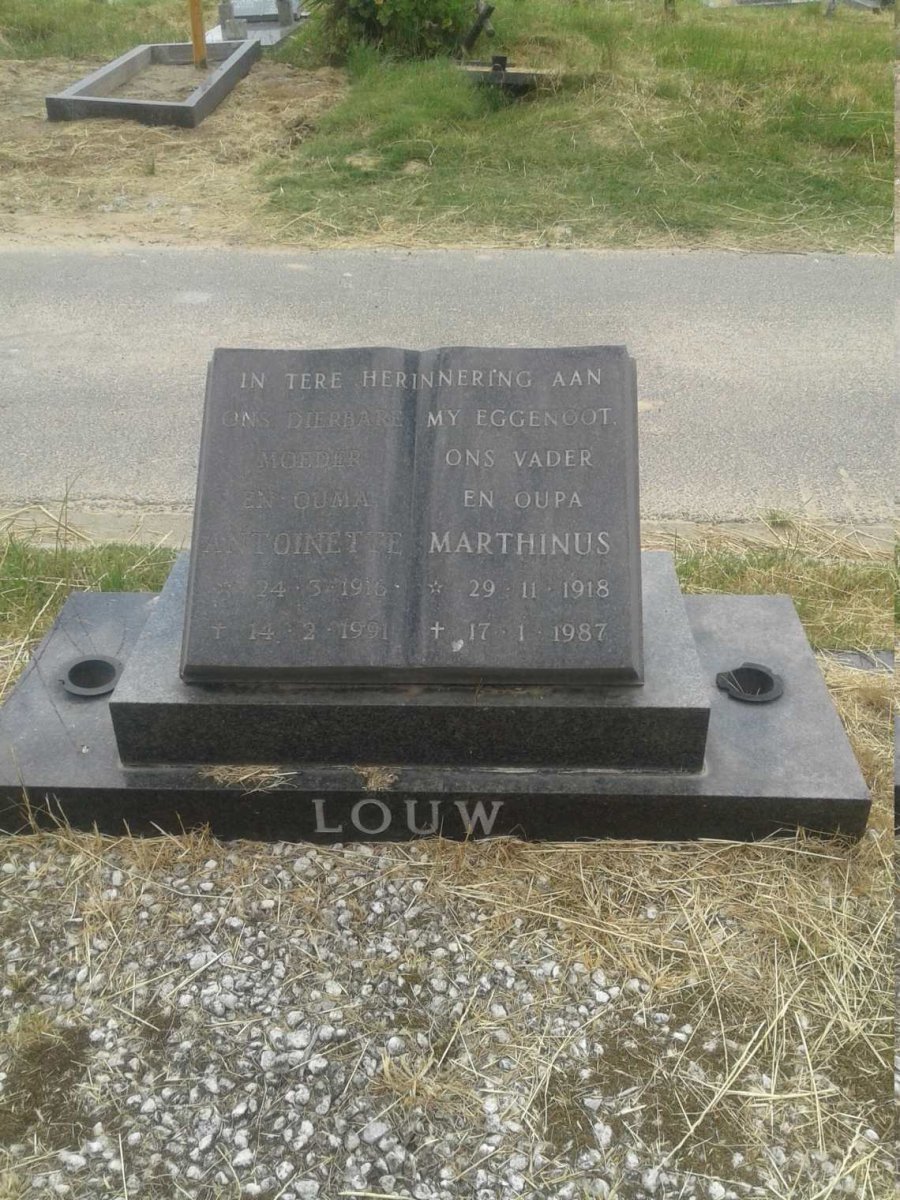 LOUW Marthinus 1918-1987 & Antoinette 1916-1991