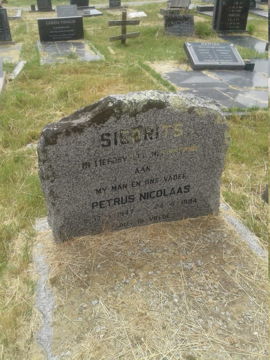 SIEBRITS Petrus Nicolaas 1947-1994