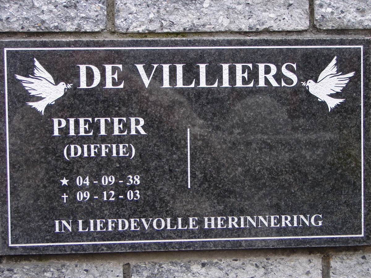 VILLIERS Pieter, de 1938-2003 