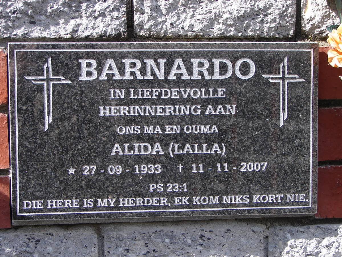 BARNARDO Alida 1933-2007