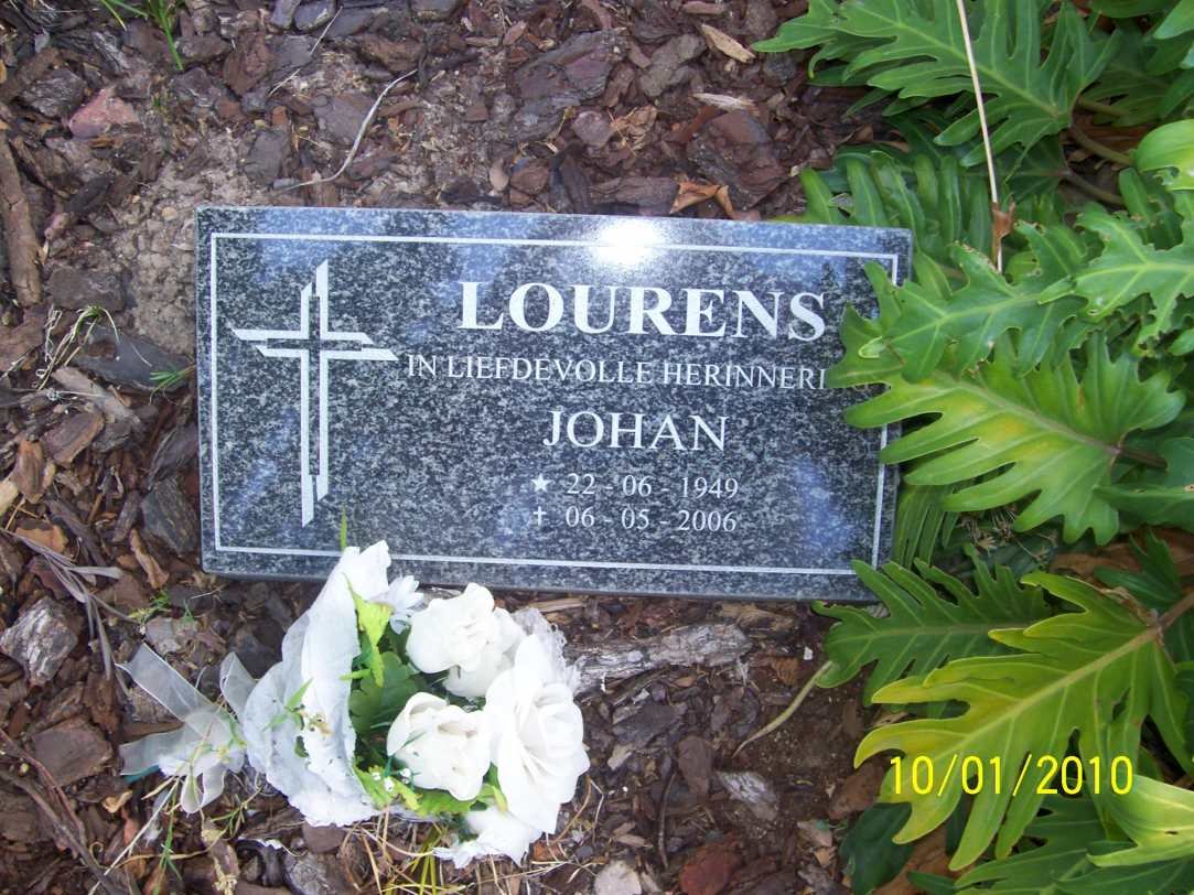 LOURENS Johan 1949-2006