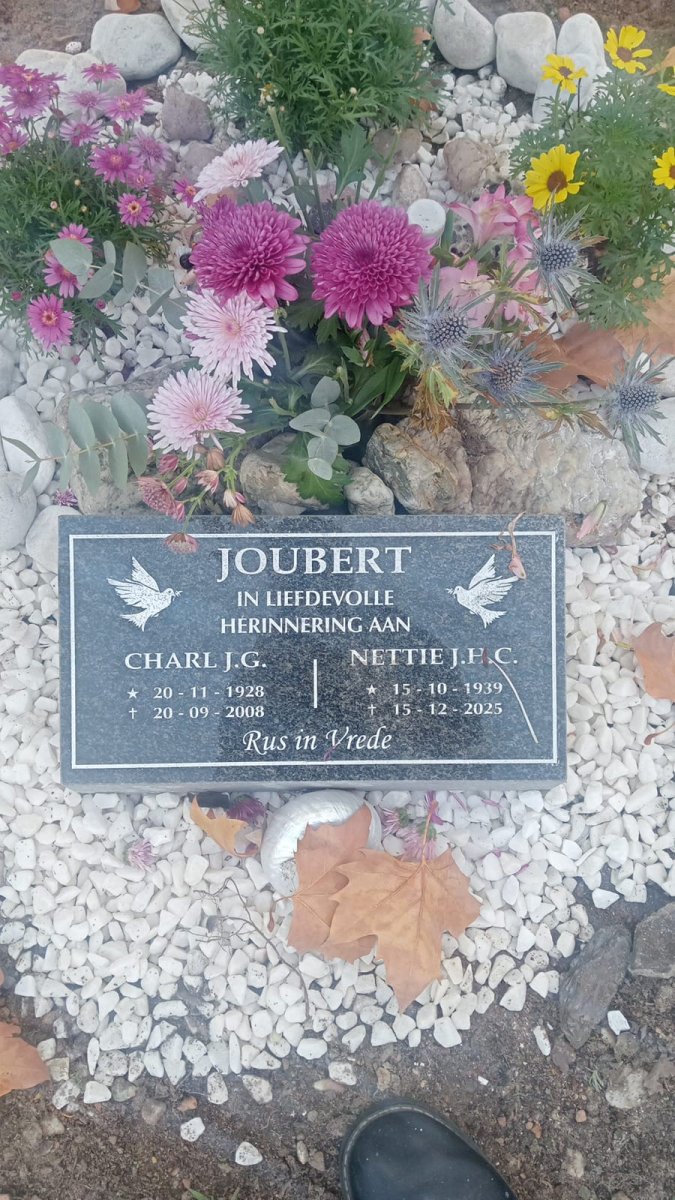 JOUBERT Charl J.G. 1928-2008 & J.H.C. 1939-2025