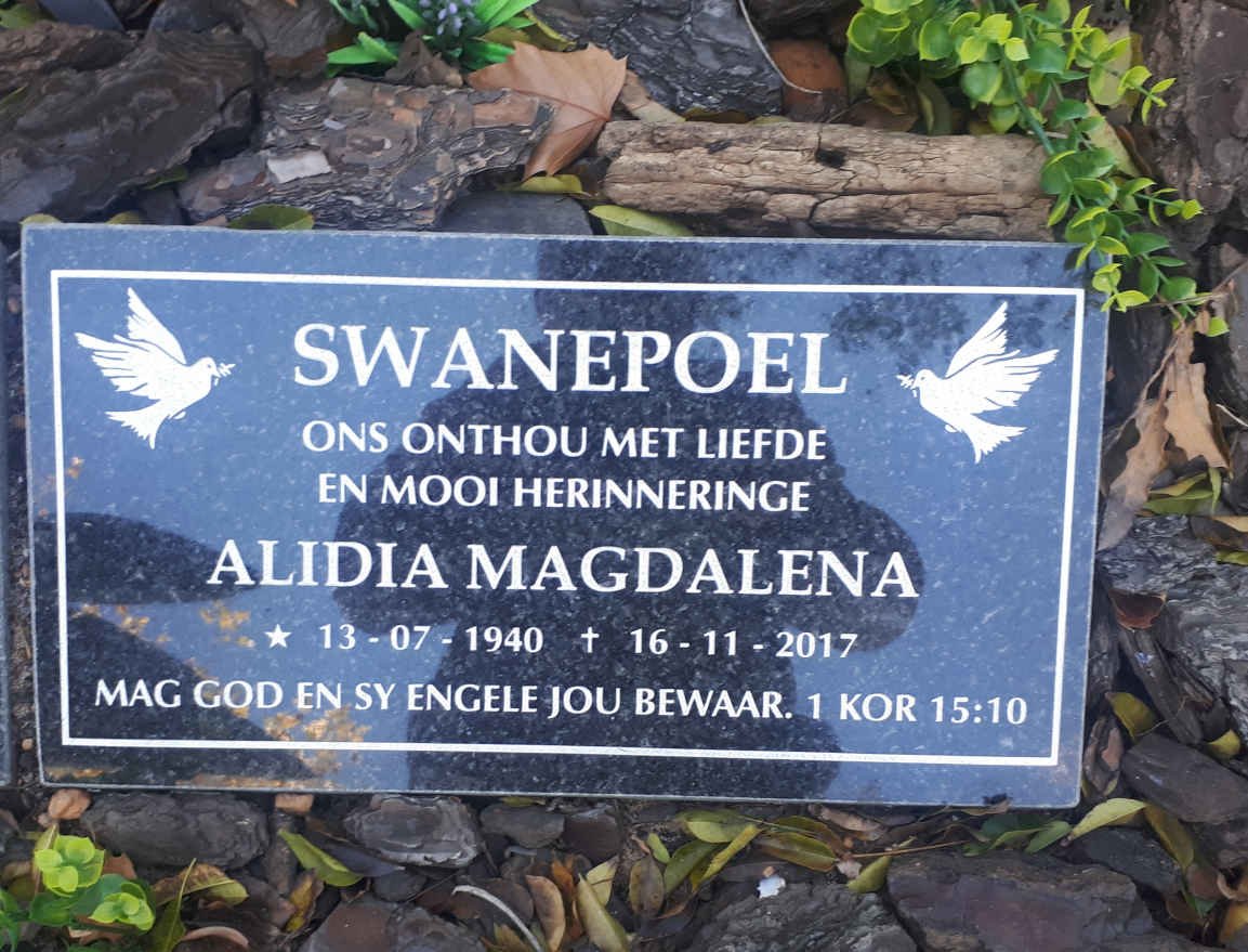 SWANEPOEL Alidia Magdalena 1940-2017