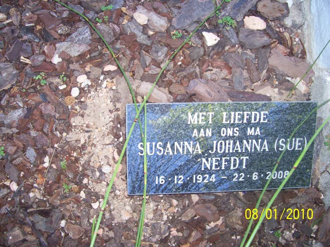 NEFDT Susanna Johanna 1924-2008