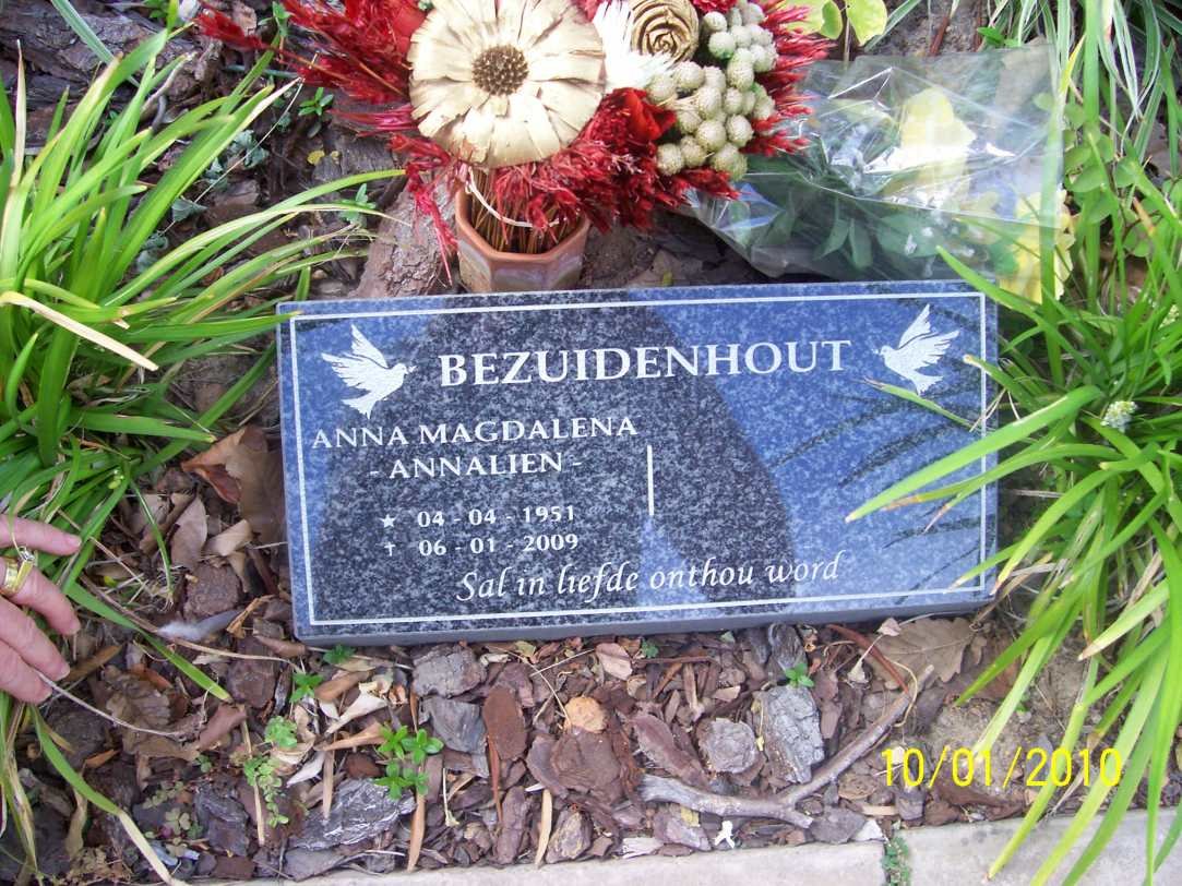 BEZUIDENHOUT Anna Magdalena Annalien 1991-2009