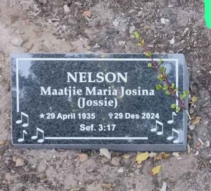 NELSON Maatjie Maria Josina 1935-2024