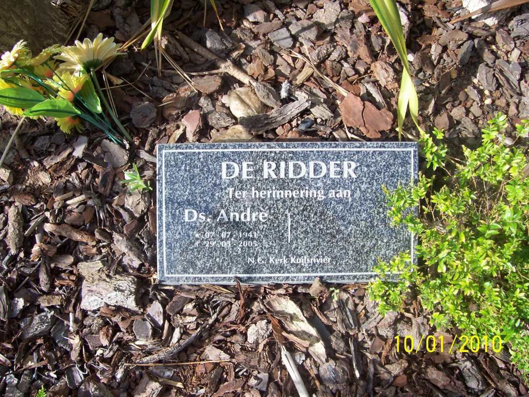 RIDDER Andre, de 1941-2005