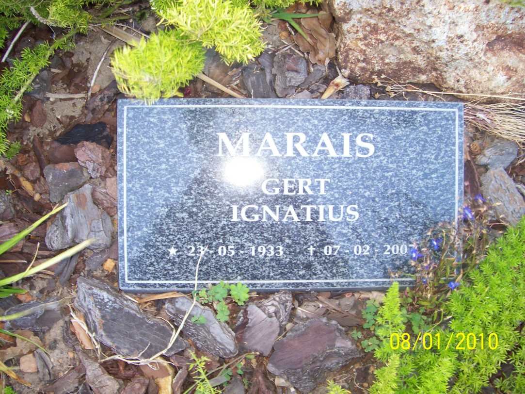 MARAIS Gert Ignatius 1933-2007