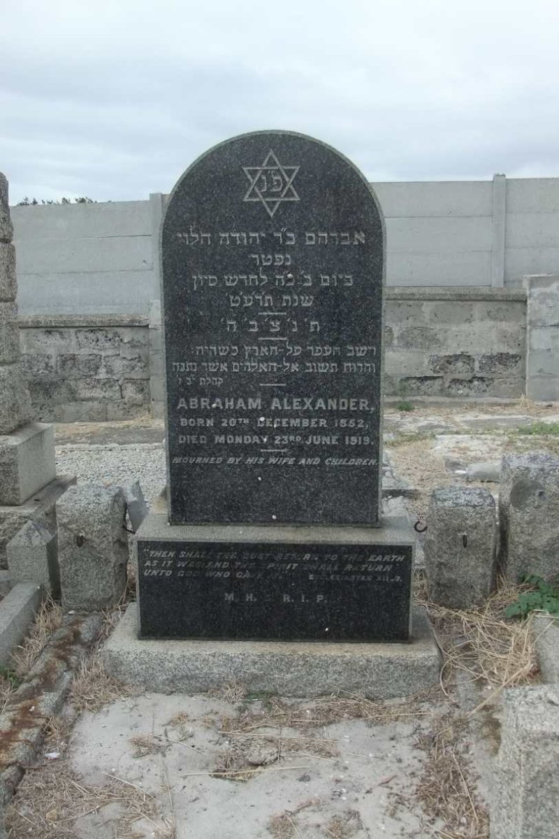 ALEXANDER Abraham 18?2-1919