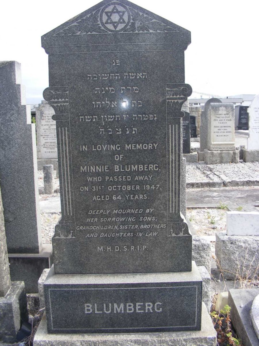 BLUMBERG Minnie -1947