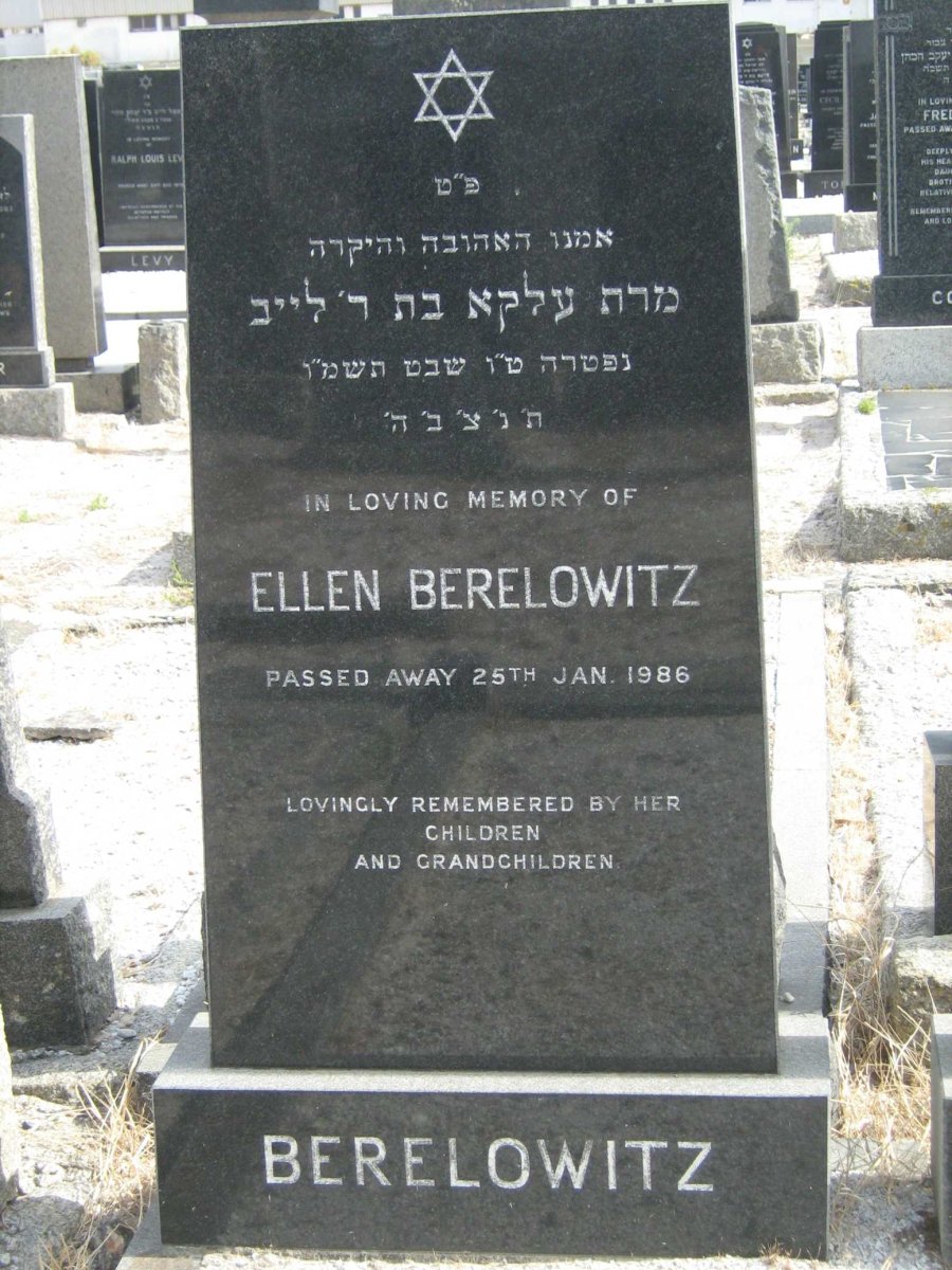 BERELOWITZ Ellen -1986