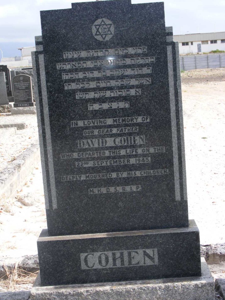 COHEN David -1945