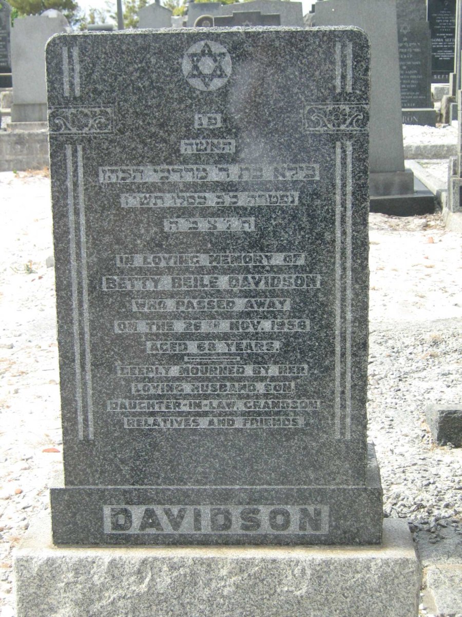 DAVIDSON Betty Beile -1956