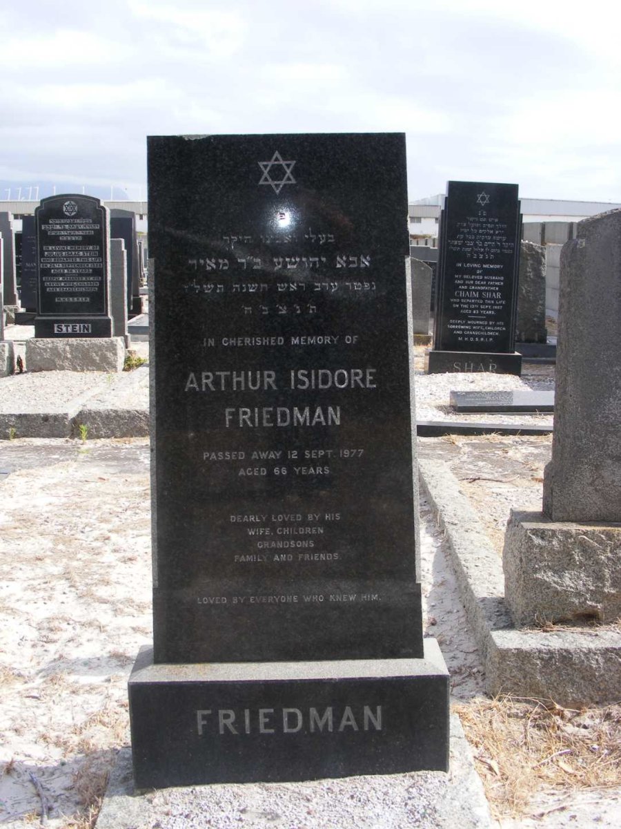 FRIEDMAN Arthur Isidore -1977