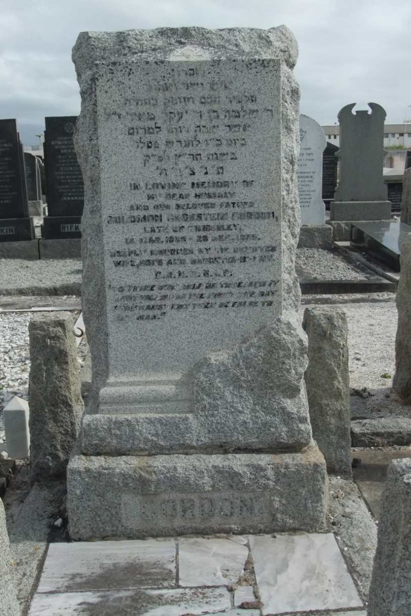 GORDON Solomon Grobstein -19??