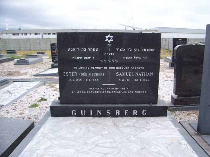 GUINSBERG Samuel Nathan 1911-1994 &amp; Ester FISCHER 1913-1995