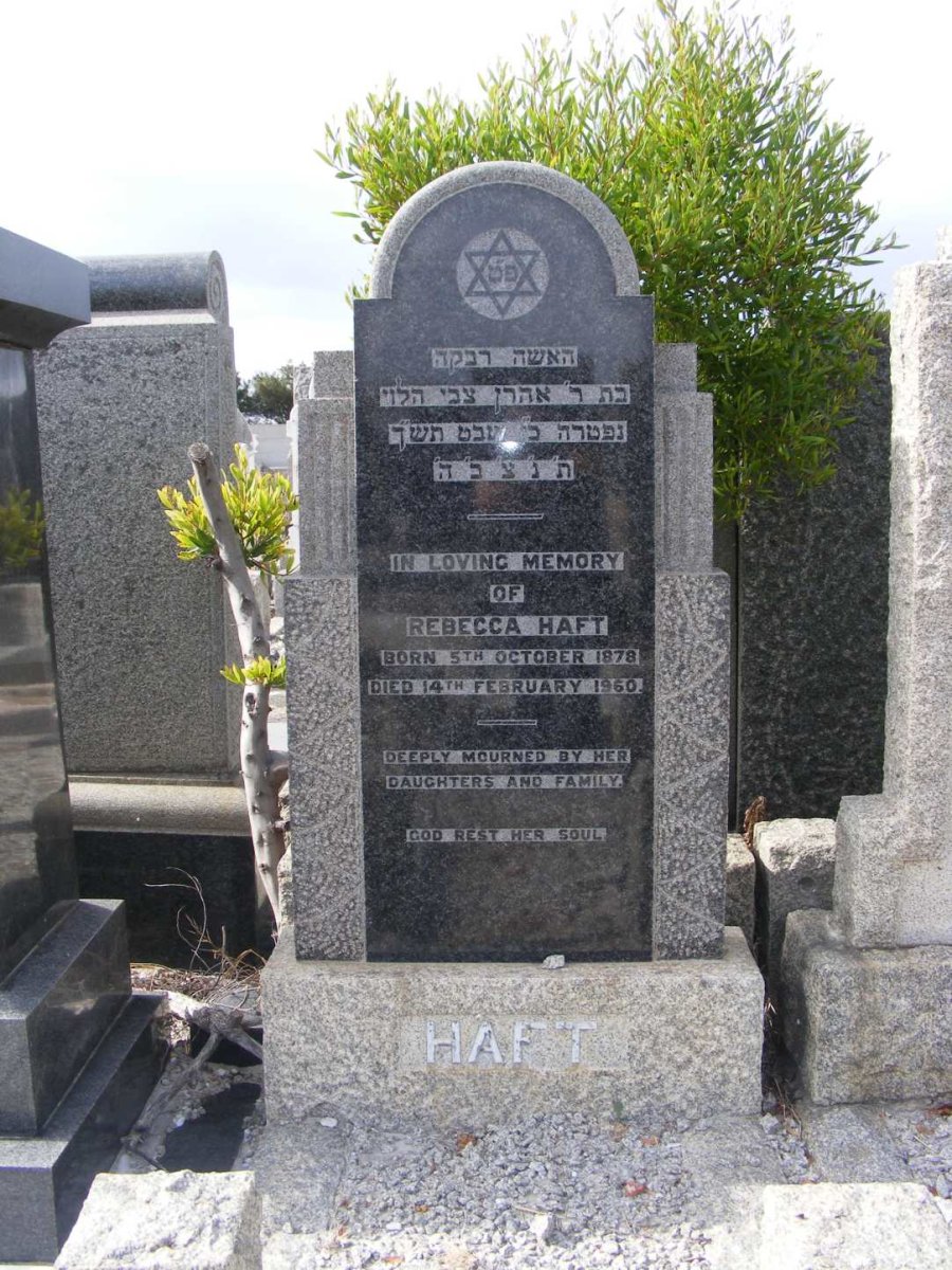 HAFT Rebecca 1878-1960