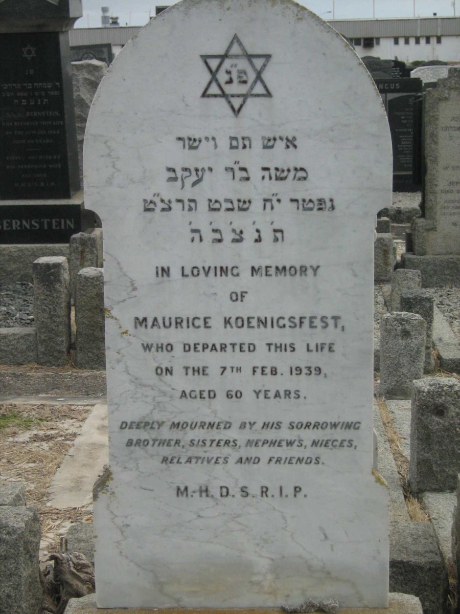 KOENIGSFEST Maurice -1939