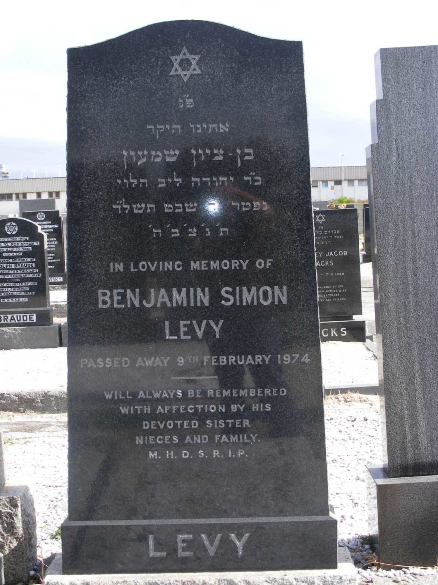 LEVY Benjamin Simon -1974