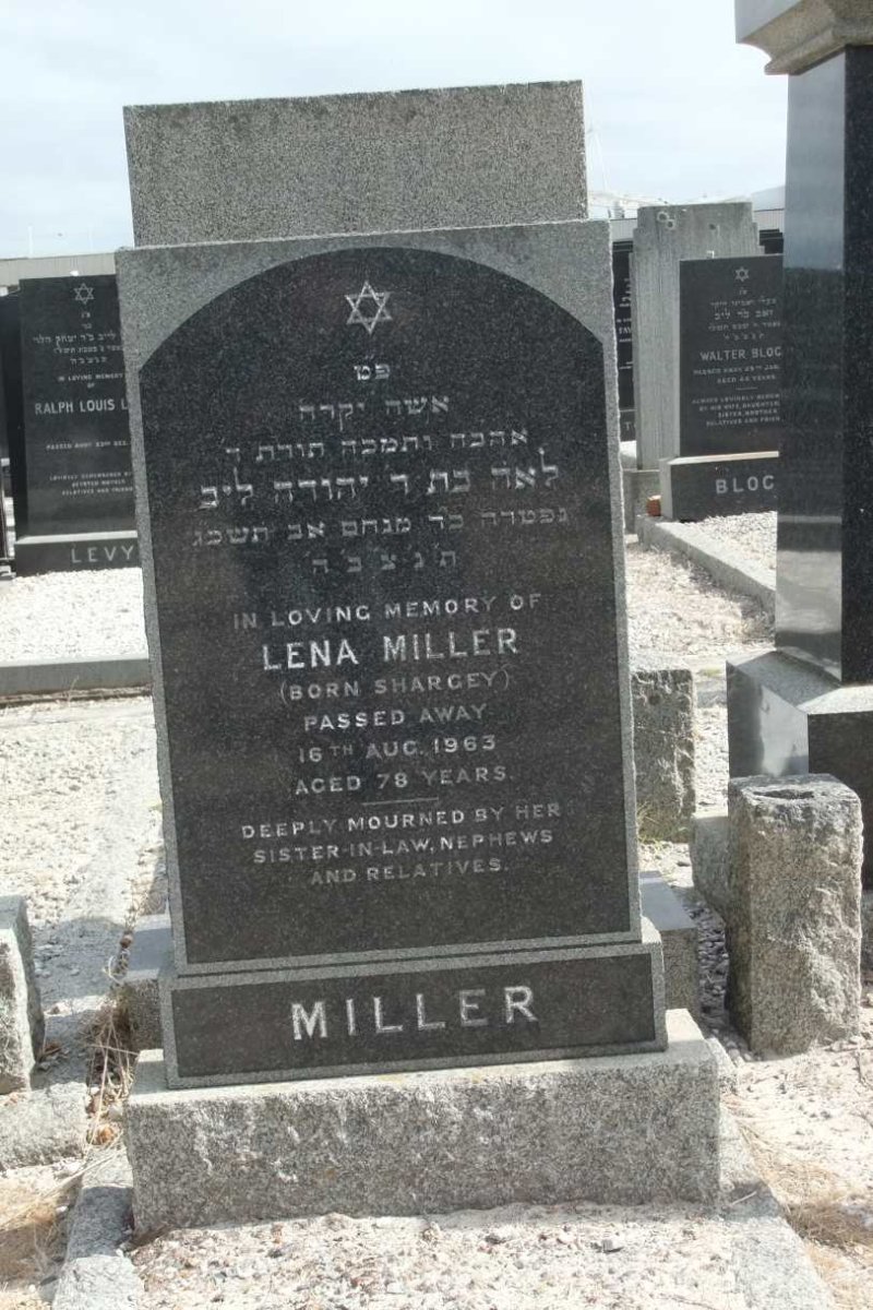 MILLER Lena nee SHARGEY -1963