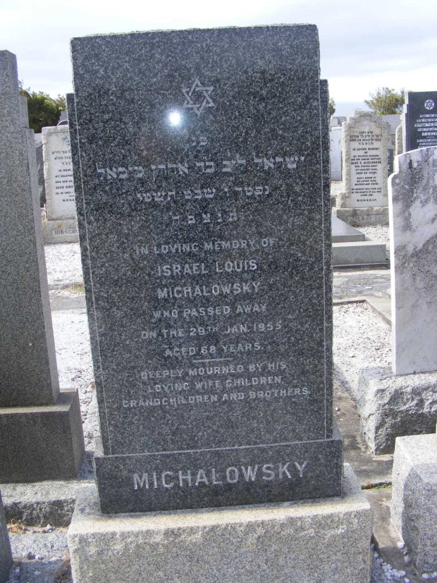 MICHALOWSKY Israel Louis -1955