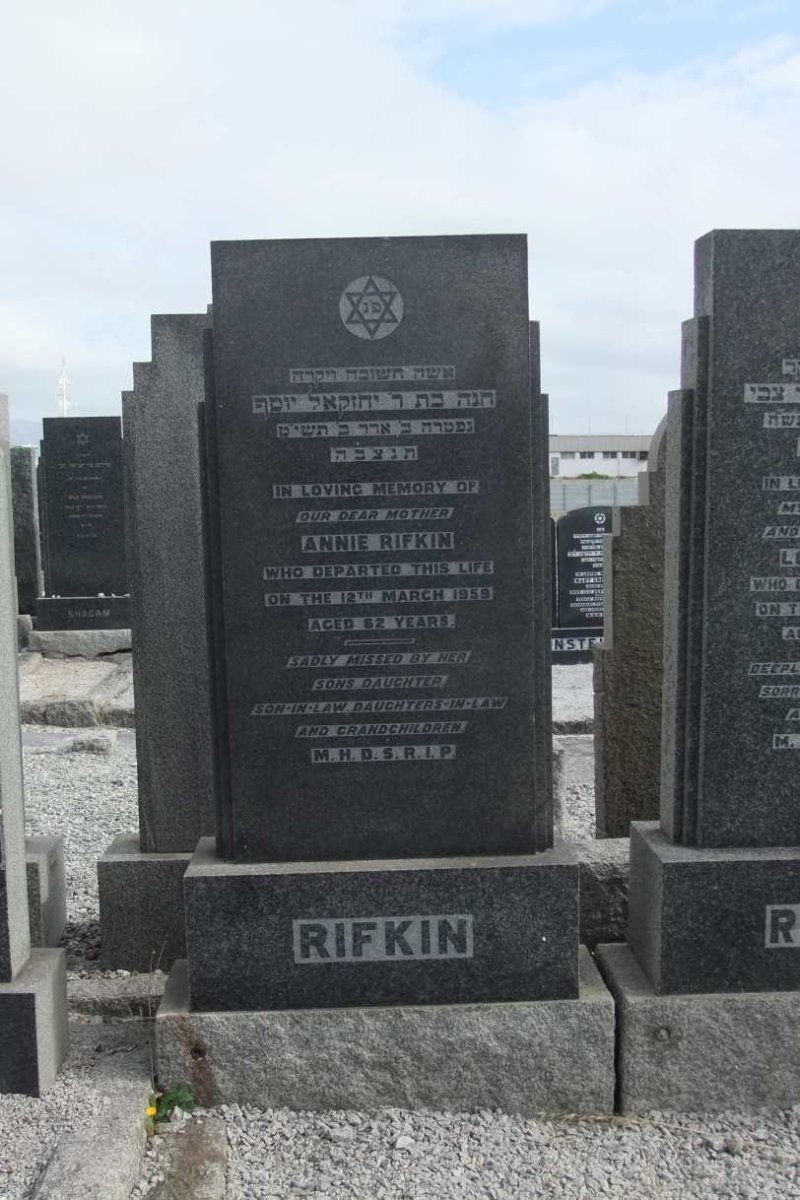 RIFKIN Louis -1947 &amp; Annie -1959
