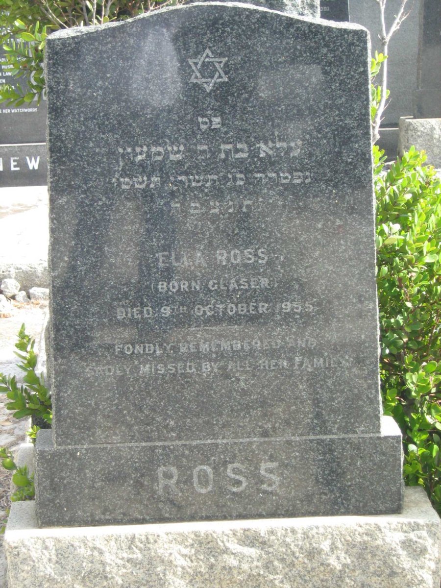ROSS Ella nee GLASER -1955