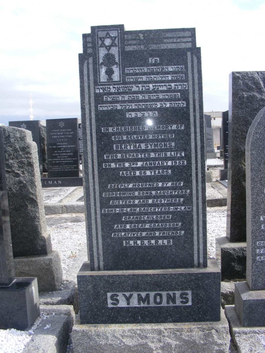 SYMONS Bertha -1952