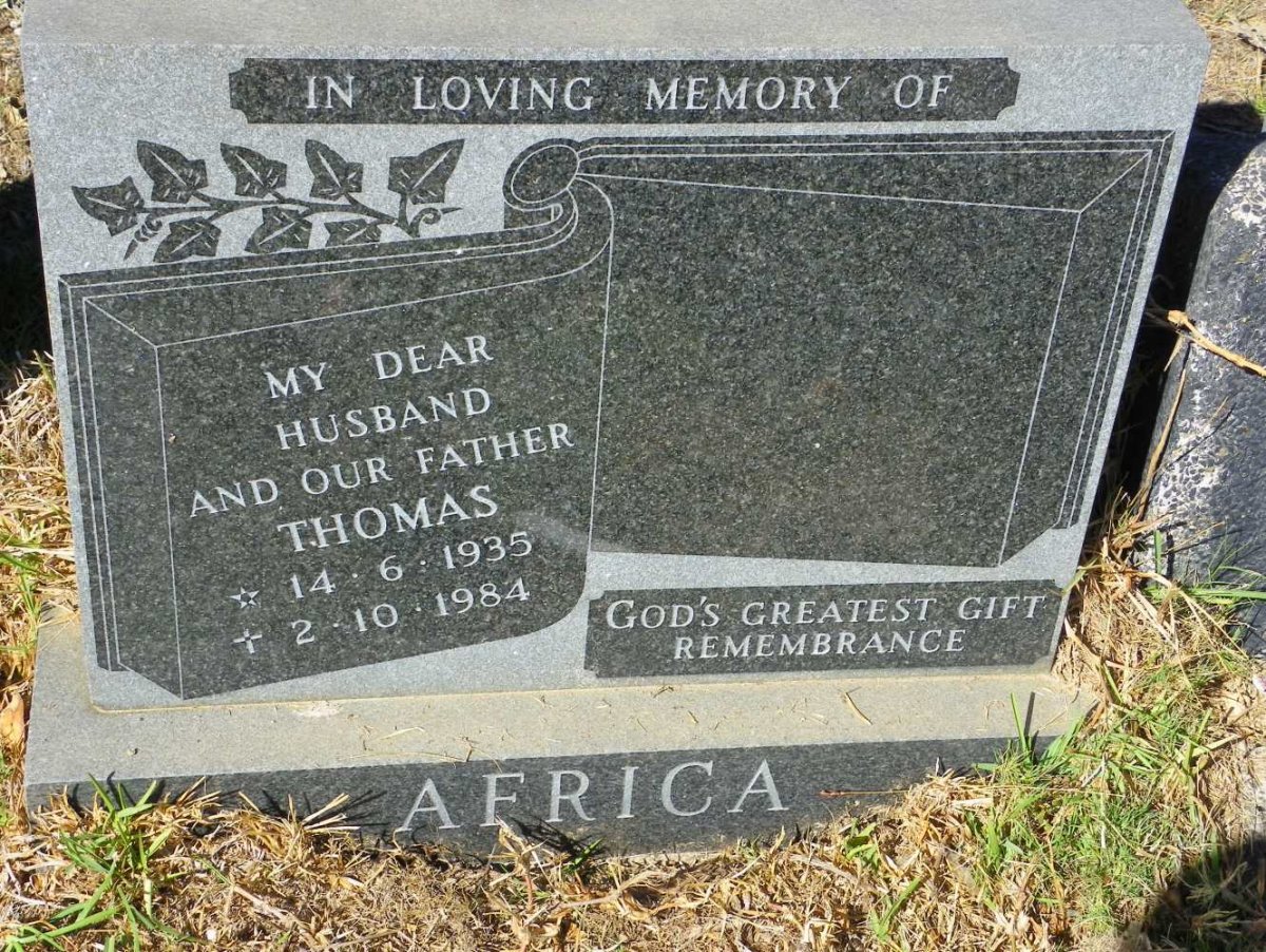 AFRICA Thomas 1935-1984
