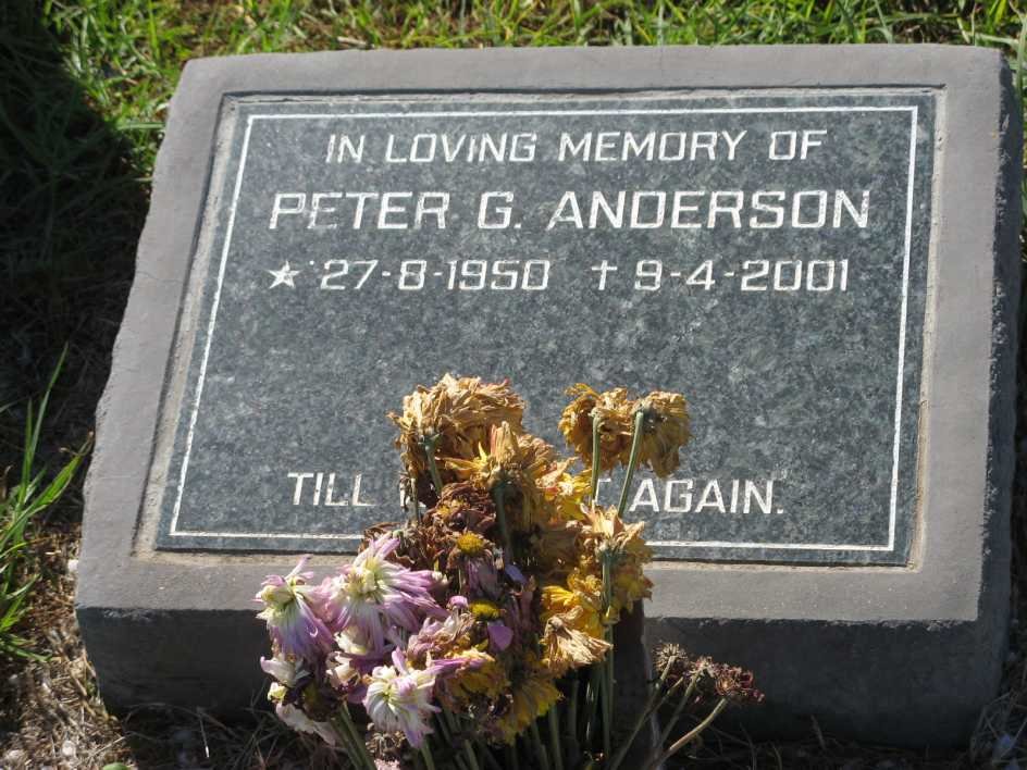 ANDERSON Peter G. 1950-2001