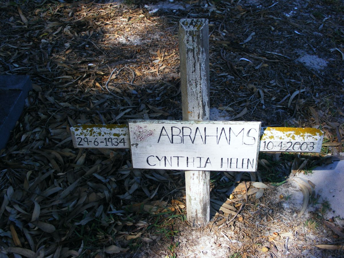ABRAHAMS Cynthia Helen 1934-2003
