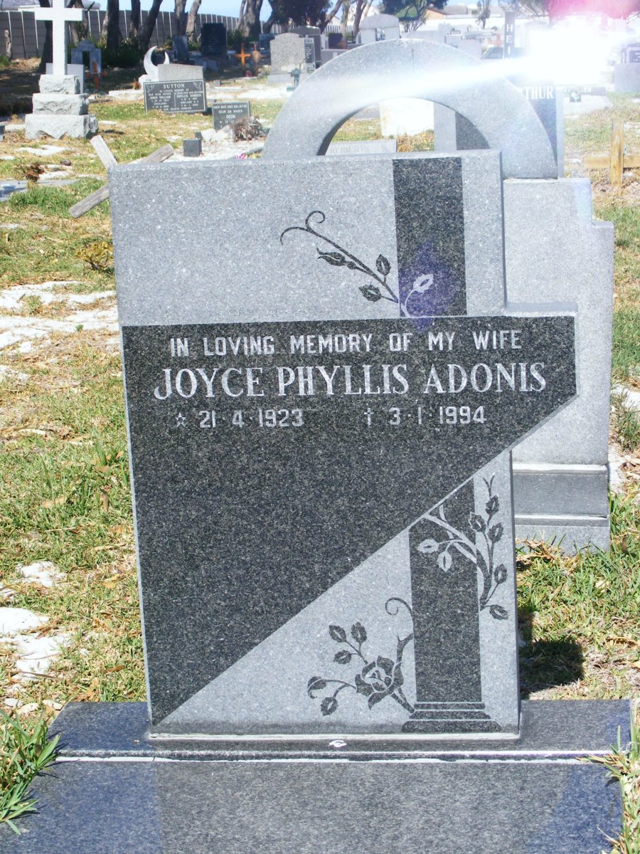 ADONIS Joyce Phyllis 1923-1994